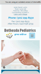 Mobile Screenshot of bethesdapediatrics.com